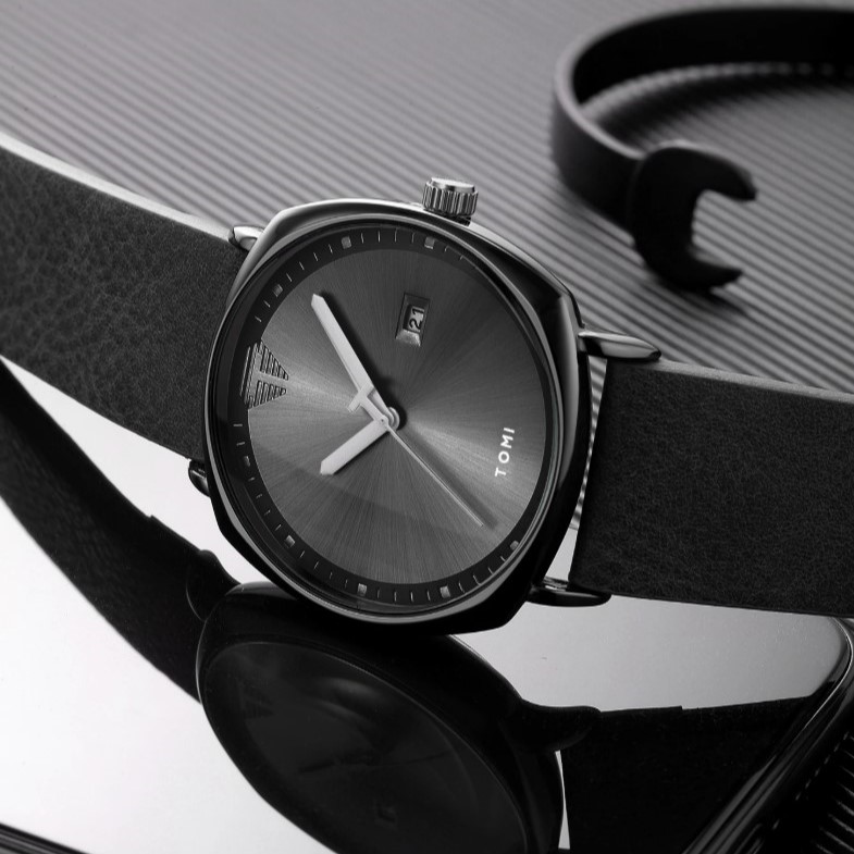 Чоловічий годинник Tomi Brand Tomi Sheff 2508 з чорним циферблатом — фото 3