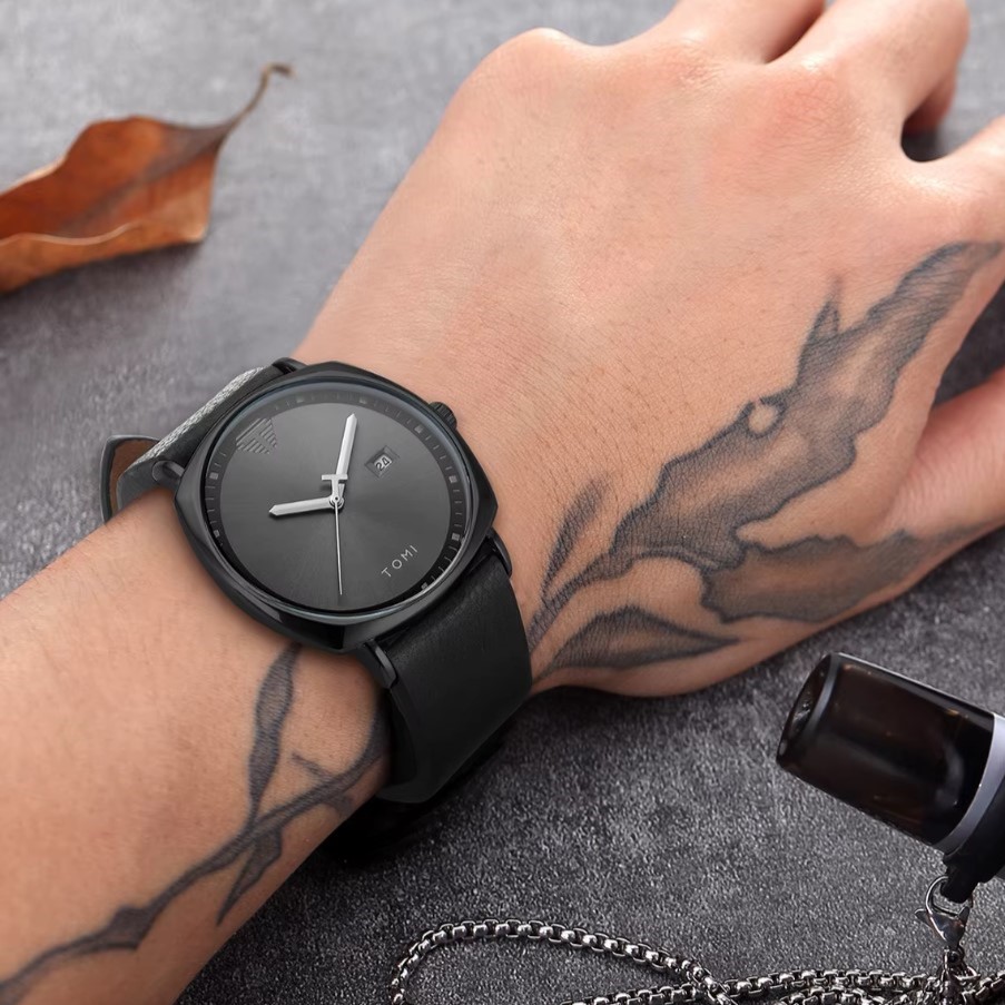 Чоловічий годинник Tomi Brand Tomi Sheff 2508 з чорним циферблатом — фото 4