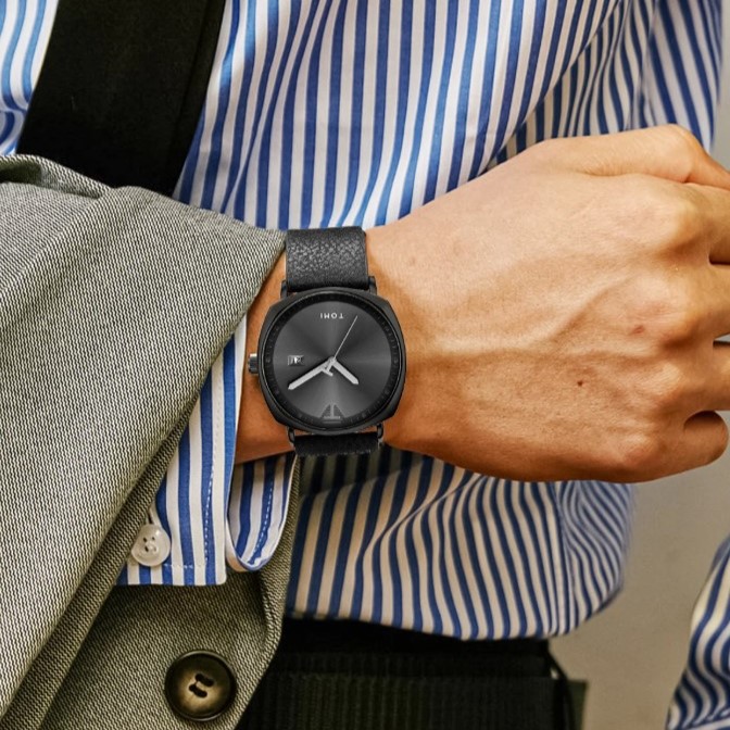 Чоловічий годинник Tomi Brand Tomi Sheff 2508 з чорним циферблатом — фото 7