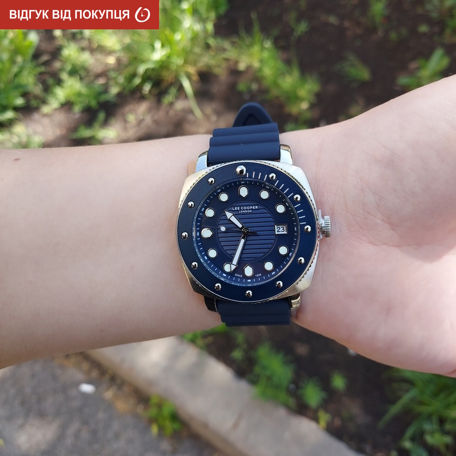 Чоловічий годинник Lee Cooper Neo 1978 з синім циферблатом і кварцовим механізмом Miyota — фото 8