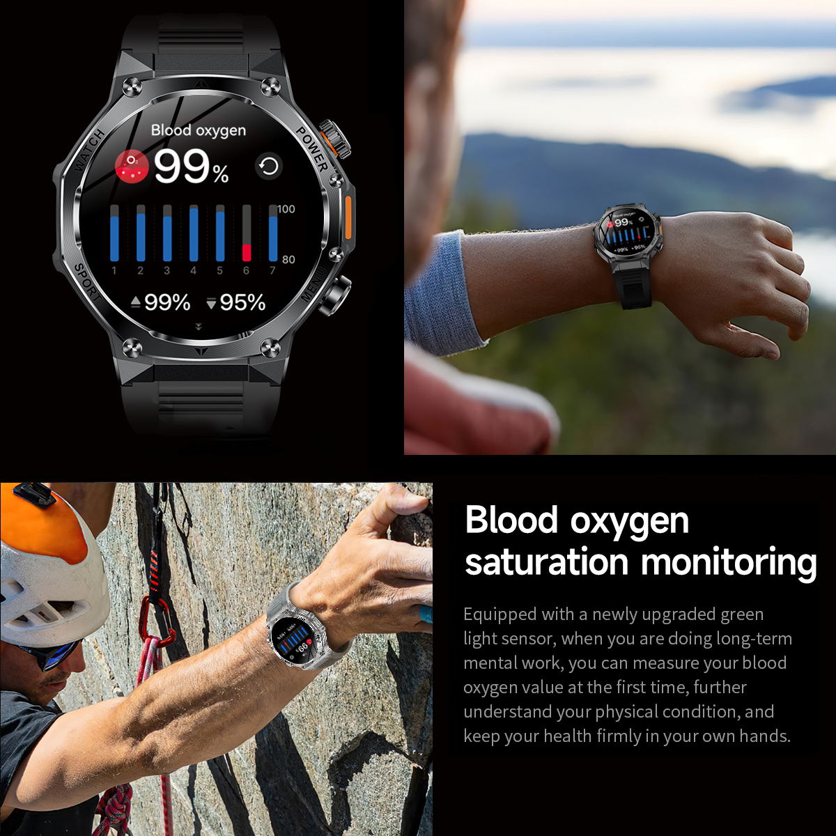 Смарт-годинник UWatch Smart Surf X Pro Silver Grey 1.8 OLED, 2 ремінці — фото 7
