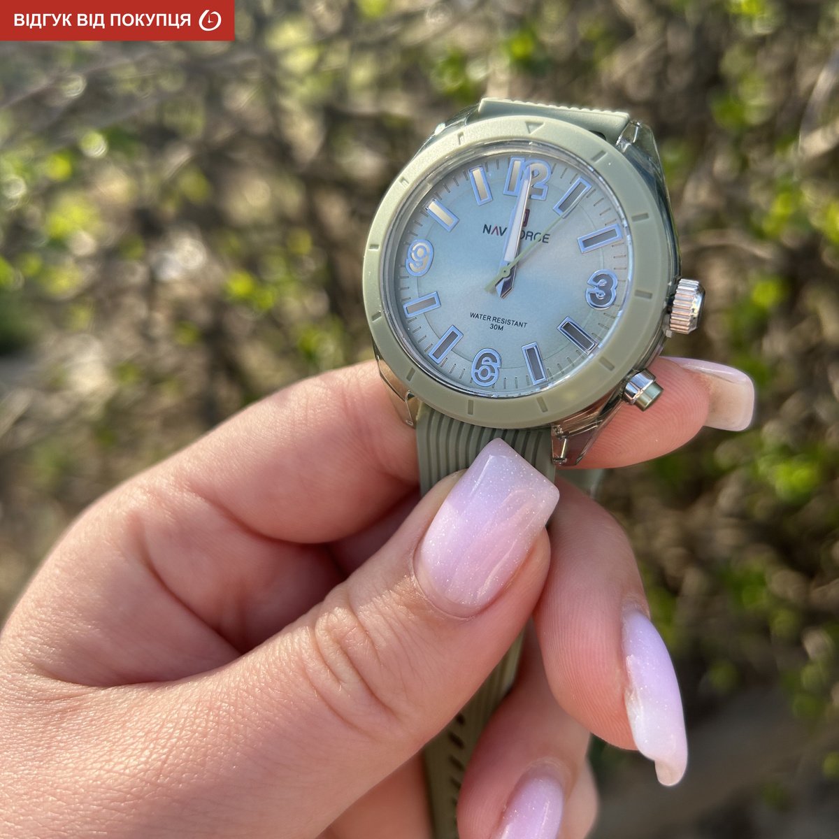 Naviforce Amelia Mint жіночий кварцовий годинник з м’ятним циферблатом 37 мм — фото 8
