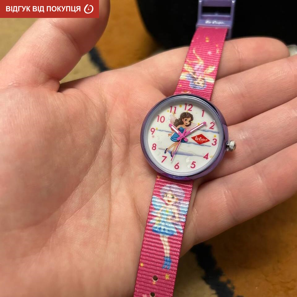 Lee Cooper Girl дитячий годинник для дівчинки з рожевим ремінцем і фіолетовим корпусом — фото 7