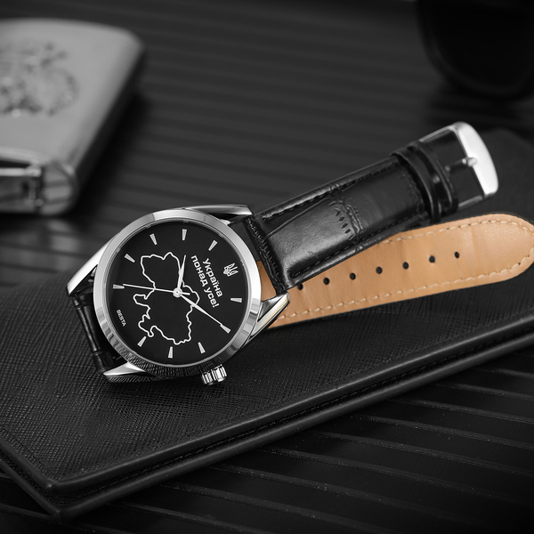 Чоловічий годинник Besta Kraina Leather з автозаводом і шкіряним ремінцем — фото 8