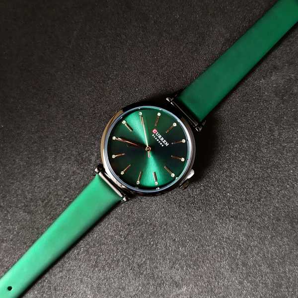 Жіночий годинник Curren Grass 2404 з темно-зеленим циферблатом — фото 6