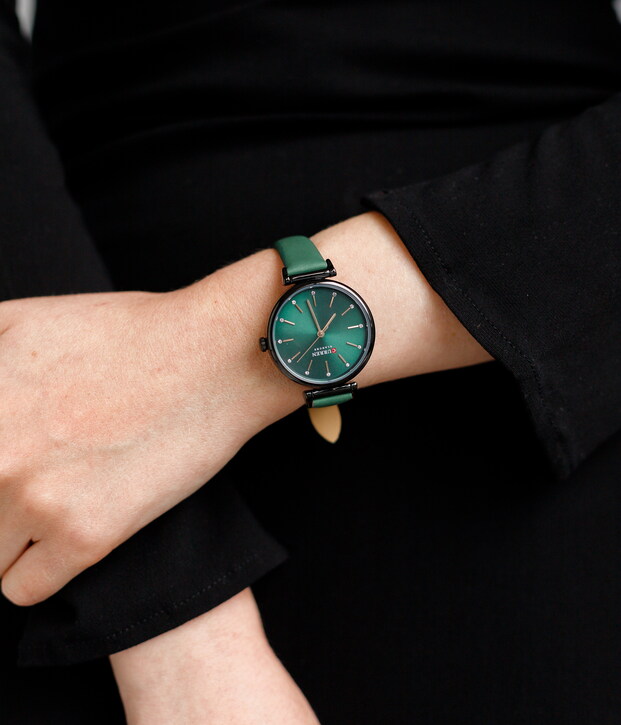 Жіночий годинник Curren Grass 2404 з темно-зеленим циферблатом — фото 10