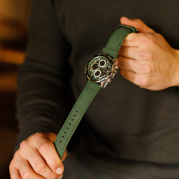 Чоловічий годинник Naviforce Fly ArmyGreen 9545 з японським кварцовим механізмом Seiko — фото 7