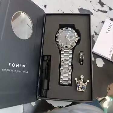 Чоловічий набір Tomi Brand Tomi Max з кварцовим годинником і браслетом — фото 9