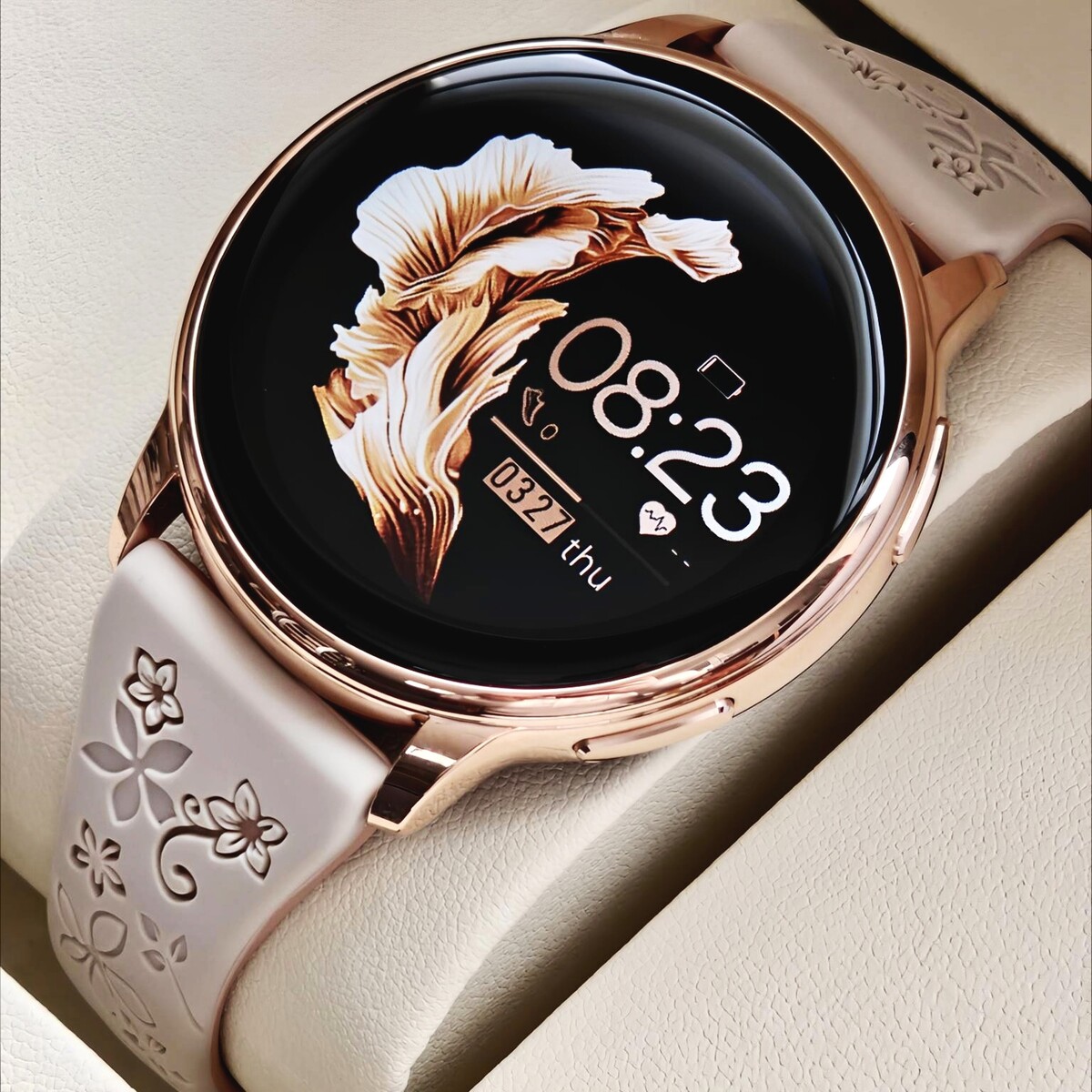 Смарт-годинник UWatch Smart Melisia Grace Gold з 3 ремінцями, 1,33 дюйма — фото 4
