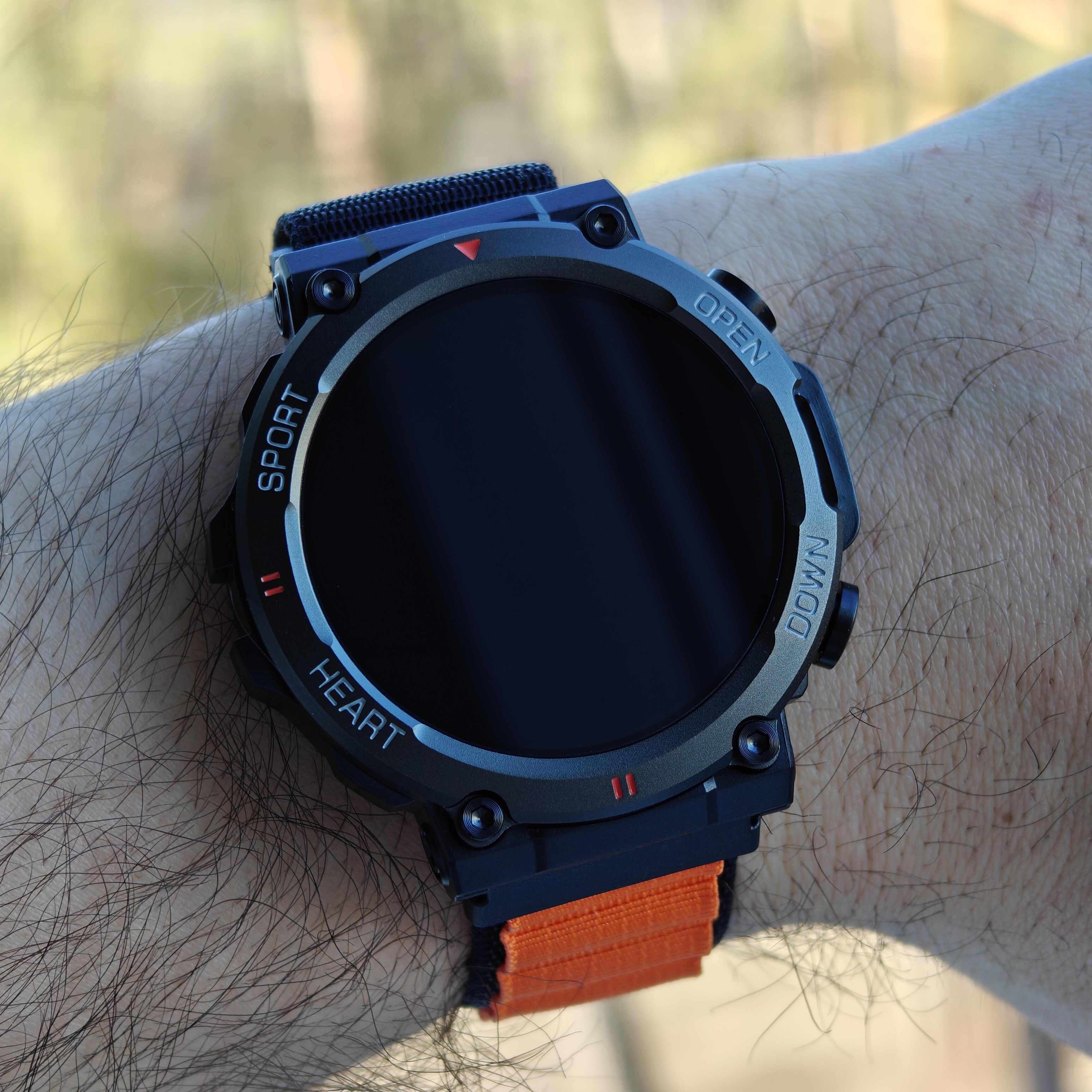 Смарт-годинник UWatch Smart Storm Cyber Orange 1.32 OLED, 2 ремінці — фото 9