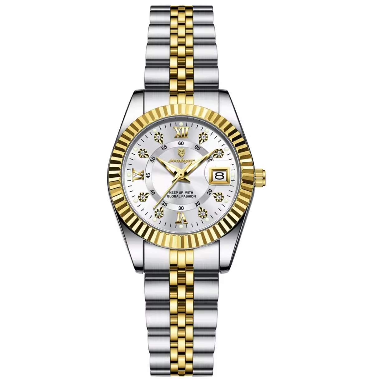 Жіночий годинник Poedagar Princess 1998 сріблястий з датою — фото 2