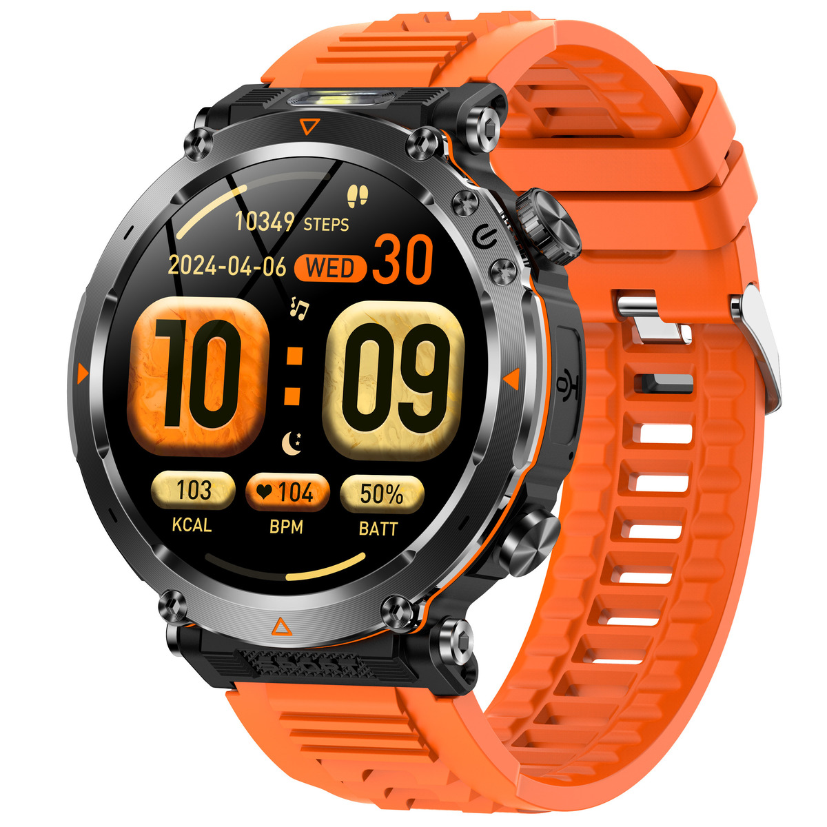 Смарт-годинник UWatch Smart Avation Pro Orange з 2 ремінцями, ліхтариками та Bluetooth 5.0 — фото 2