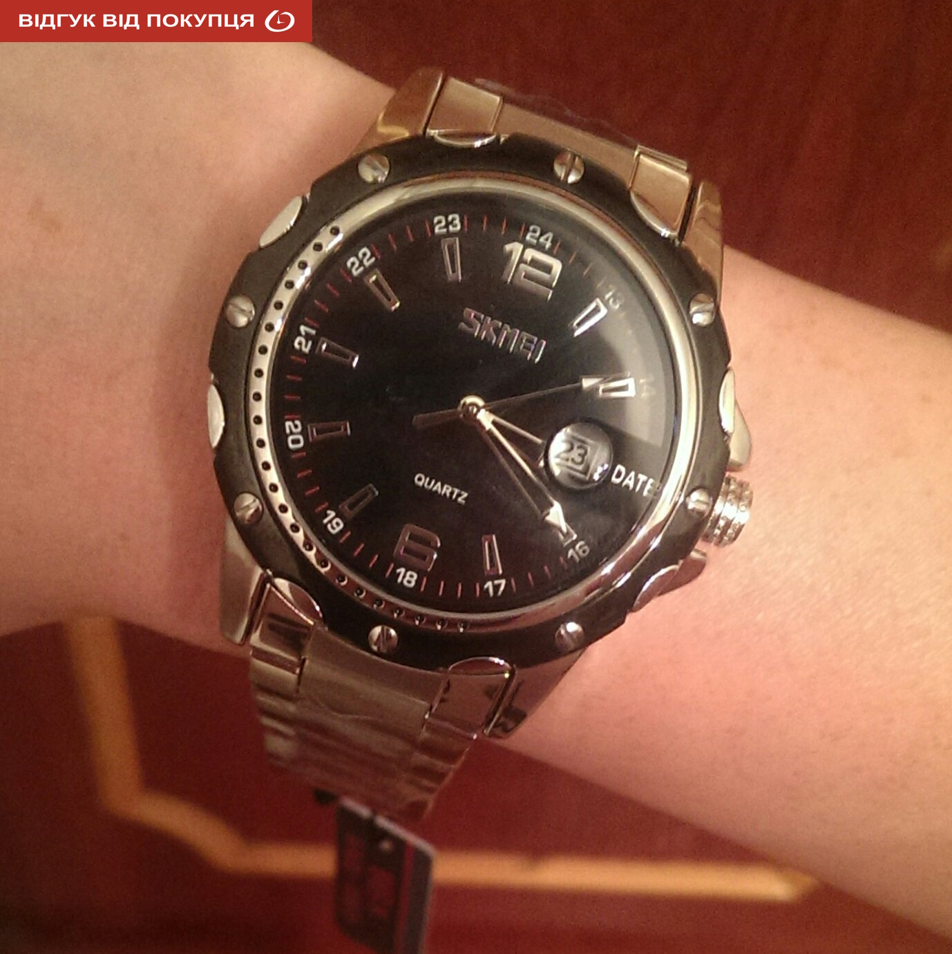 Чоловічий годинник Skmei Robby Steel 0992S зі сталевим ремінцем — фото 9