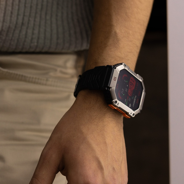 Смартгодинник UWatch Smart Racer K+ Black з компасом, Amoled 2″, Bluetooth 5.0 — фото 6