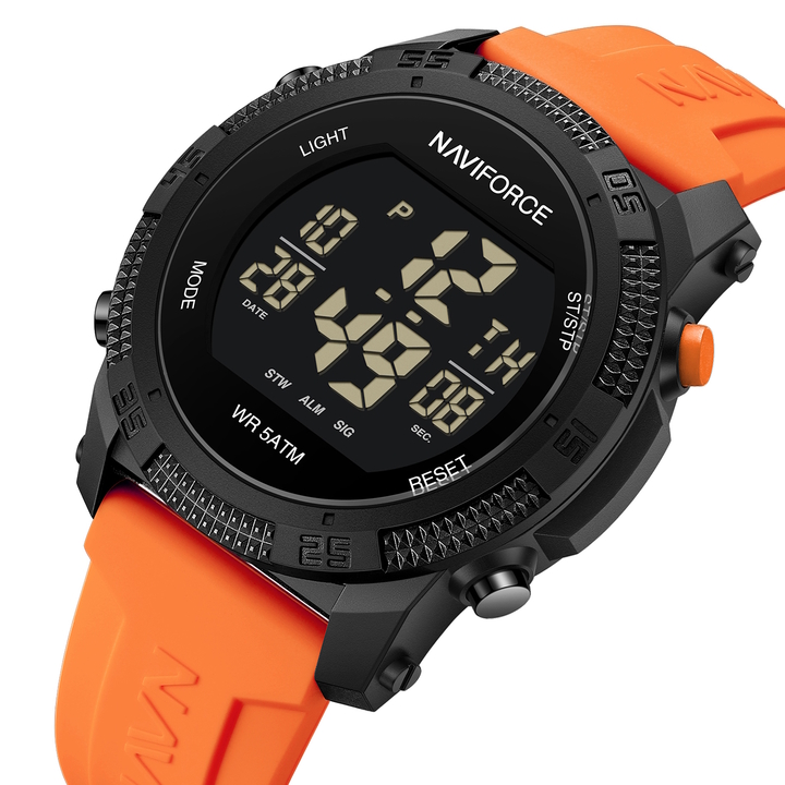 Чоловічий годинник Naviforce Europe Orange 1629 з японським кварцовим механізмом Seiko — фото 1