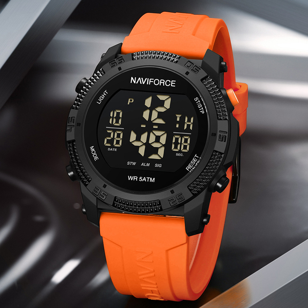 Чоловічий годинник Naviforce Europe Orange 1629 з японським кварцовим механізмом Seiko — фото 4