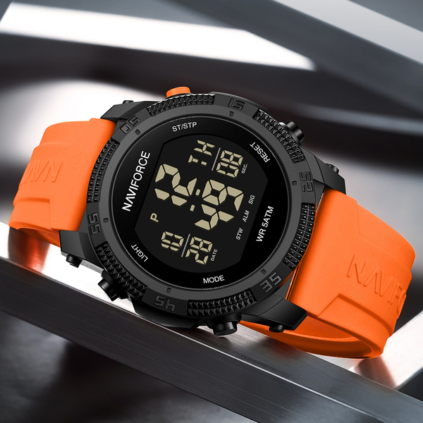 Чоловічий годинник Naviforce Europe Orange 1629 з японським кварцовим механізмом Seiko — фото 6