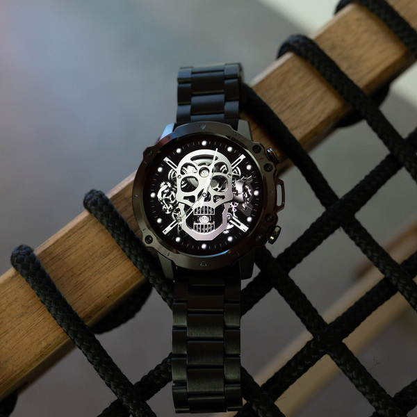 Смартгодинник UWatch Smart Forest Pro Black 1.43 OLED, Bluetooth 5.0, чорний — фото 4