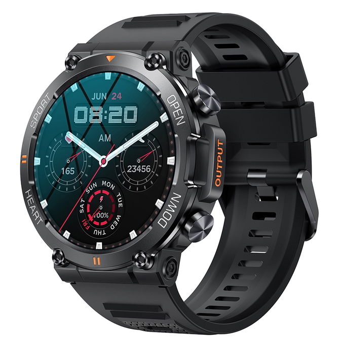 Смарт-годинник UWatch Smart Storm Black 1.32″ OLED Bluetooth 5.0 чорний — фото 2