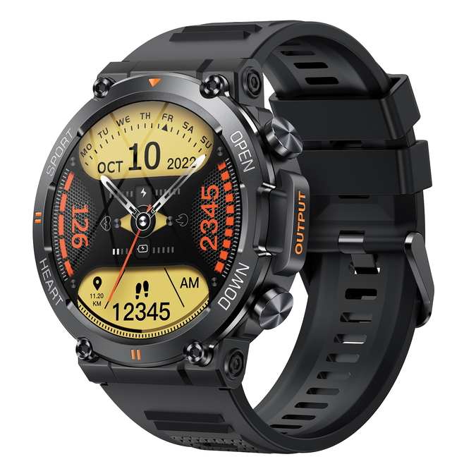 Смарт-годинник UWatch Smart Storm Black 1.32″ OLED Bluetooth 5.0 чорний — фото 4