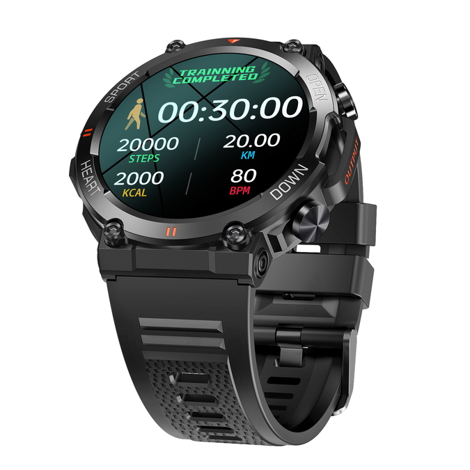 Смарт-годинник UWatch Smart Storm Black 1.32″ OLED Bluetooth 5.0 чорний — фото 6