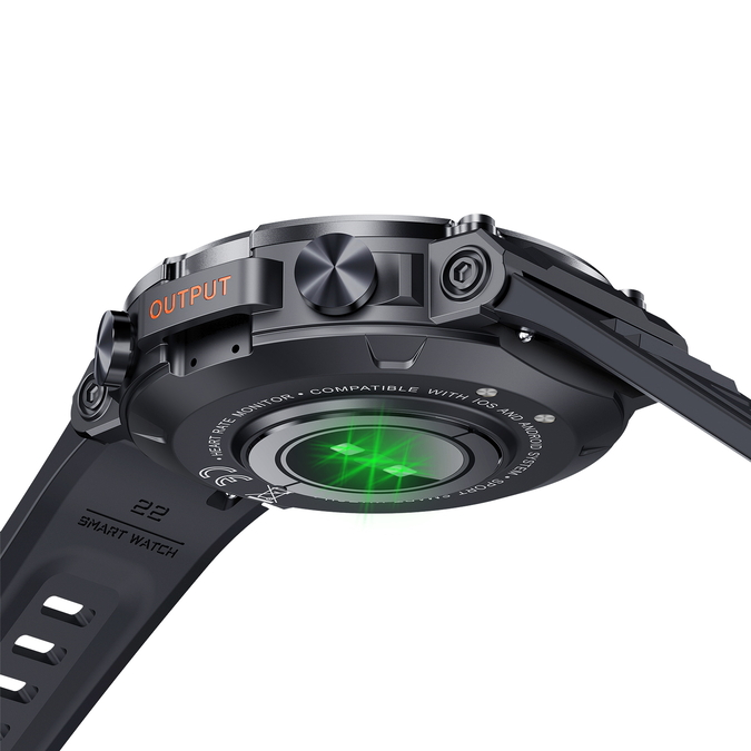 Смарт-годинник UWatch Smart Storm Black 1.32″ OLED Bluetooth 5.0 чорний — фото 9