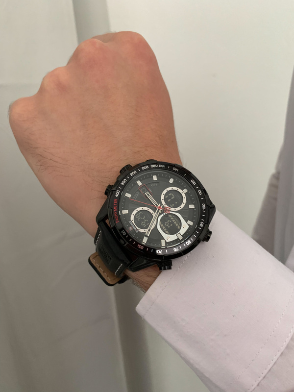 Чоловічий годинник Naviforce Fly Black 9544 з японським кварцовим механізмом Seiko — фото 3