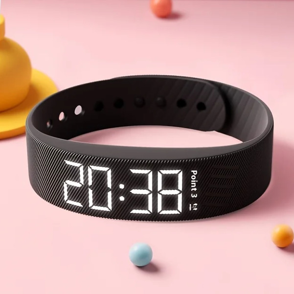 Фітнес-браслет Smart Digital Runner Band 2474 з USB-зарядкою, чорний — фото 3