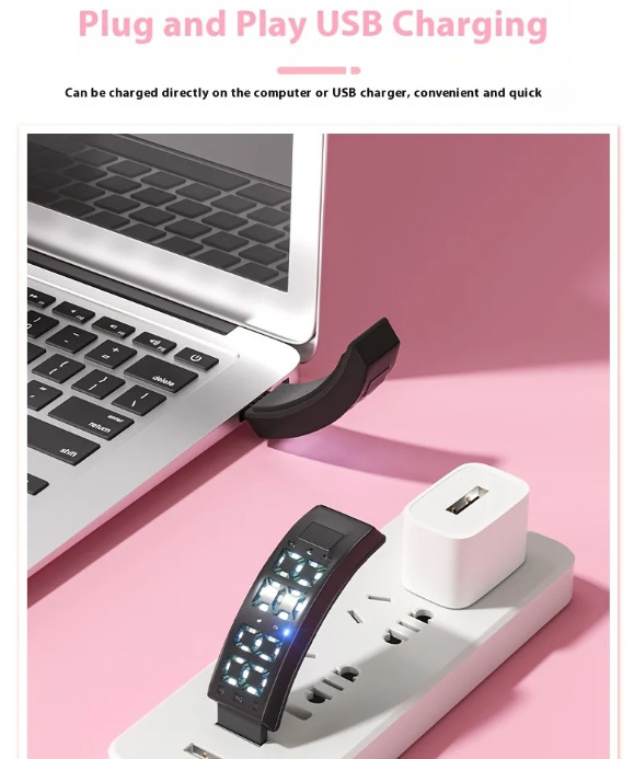 Фітнес-браслет Smart Digital Runner Band 2474 з USB-зарядкою, чорний — фото 8
