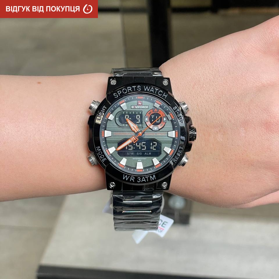 Чоловічий годинник Naviforce Brutal 2057 з японським кварцовим механізмом Seiko — фото 9
