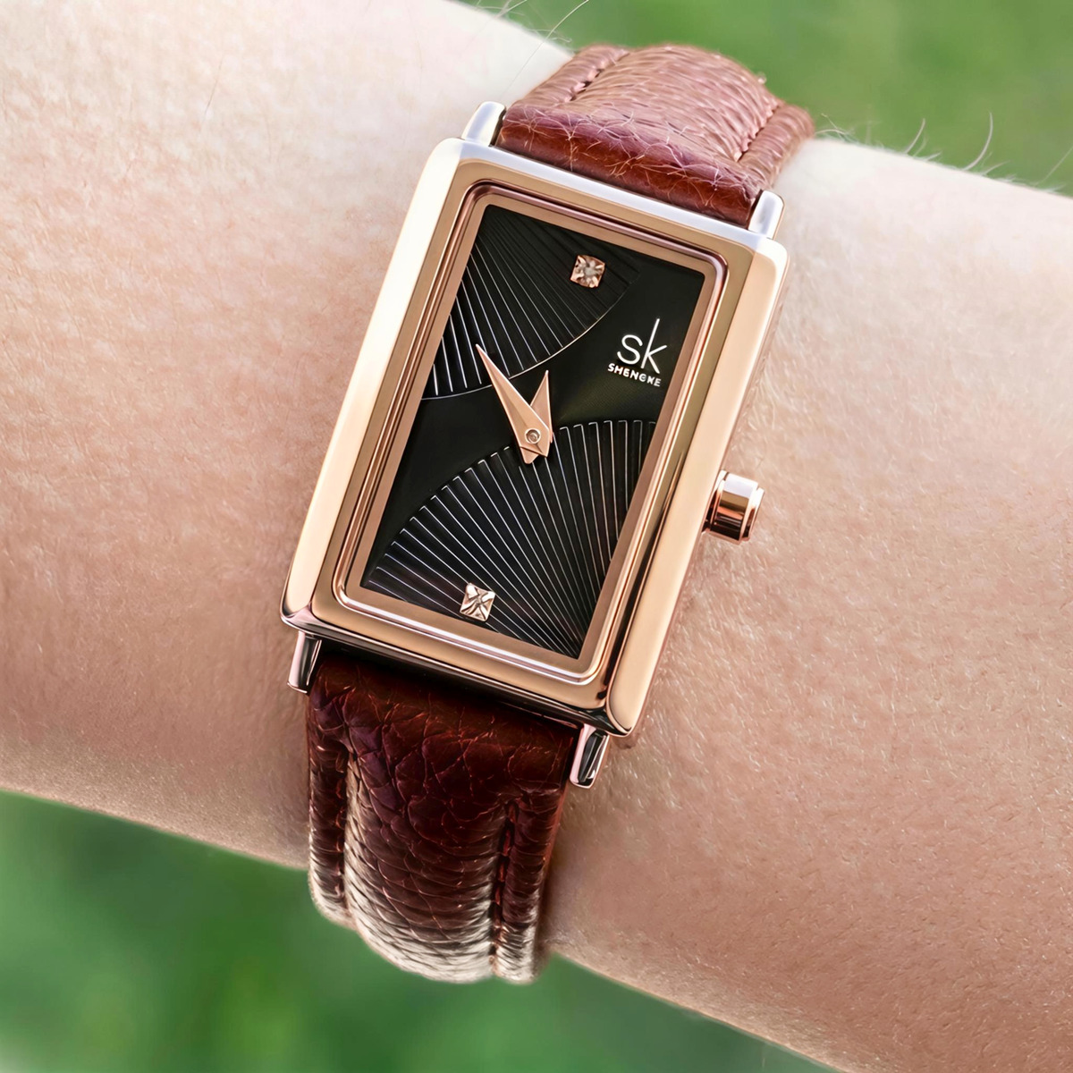 Жіночий годинник Shengke Victoria Leather Classic з 2 ремінцями — фото 8