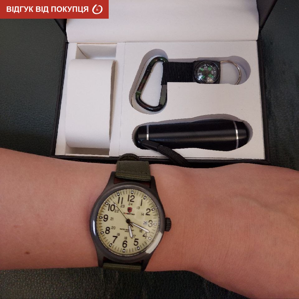 Чоловічий тактичний набір Besta Box Command Light з годинником, компасом і ліхтариком — фото 7