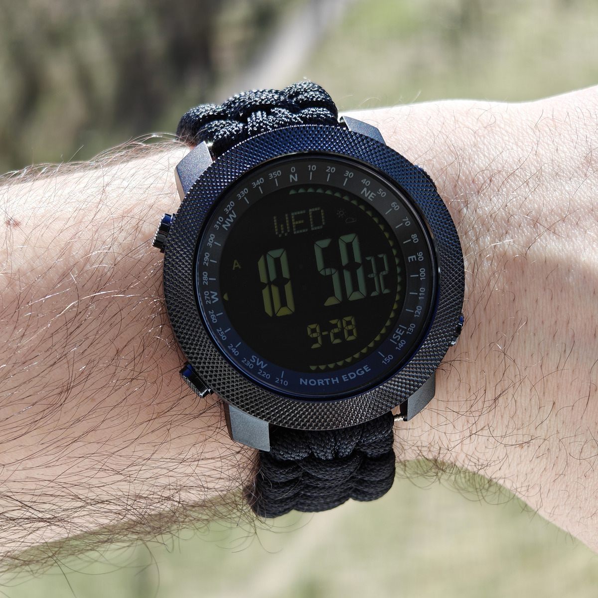 Чоловічий тактичний годинник North Edge Apache Paracord Edition з 2 ремінцями — фото 7