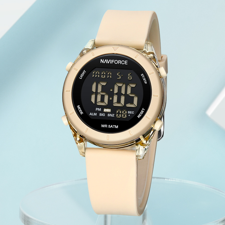 Жіночий годинник Naviforce Party 1735 золотистий з бежевим ремінцем — фото 6