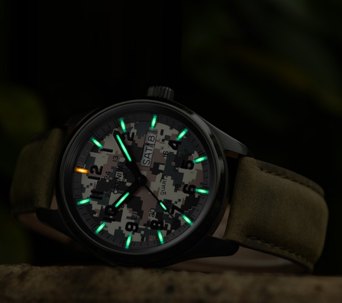 Carnival General 1666 чоловічий командирський кварцовий годинник зі сталевим корпусом — фото 8