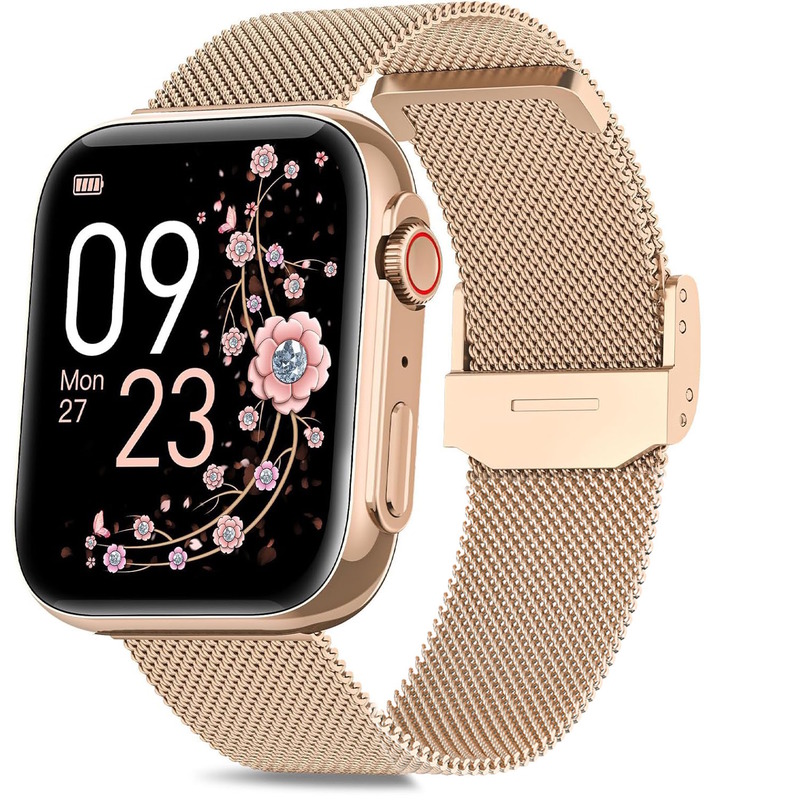 Смарт-годинник UWatch Smart Sensation Gold 1.91″ із двома ремінцями — фото 2