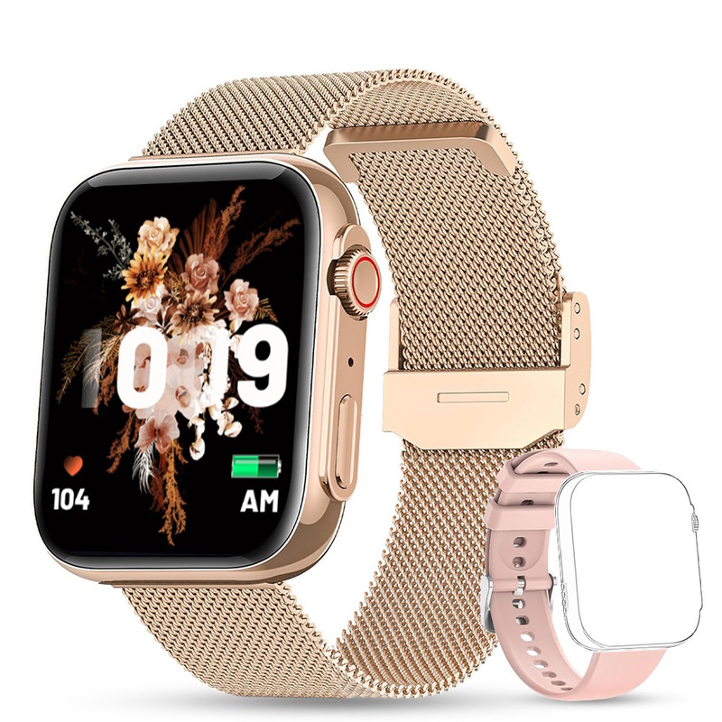 Смарт-годинник UWatch Smart Sensation Gold 1.91″ із двома ремінцями — фото 5