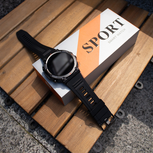Смарт-годинник UWatch Smart Storm Black 1.32″ OLED Bluetooth 5.0 чорний — фото 3