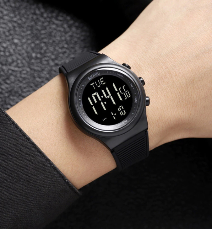 Чоловічий годинник Skmei Aston Sport 1139 з цифровим циферблатом, чорний — фото 8