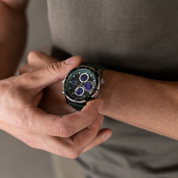 Чоловічий годинник Naviforce Fly ArmyGreen 9545 з японським кварцовим механізмом Seiko — фото 6