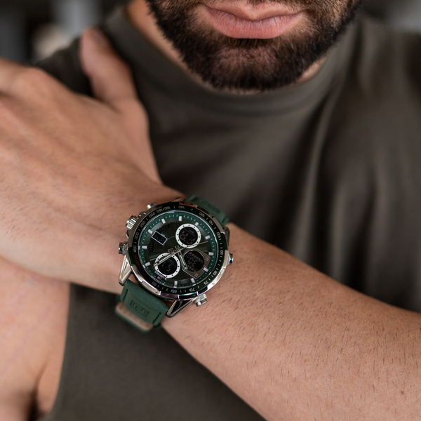 Чоловічий годинник Naviforce Fly ArmyGreen 9545 з японським кварцовим механізмом Seiko — фото 4