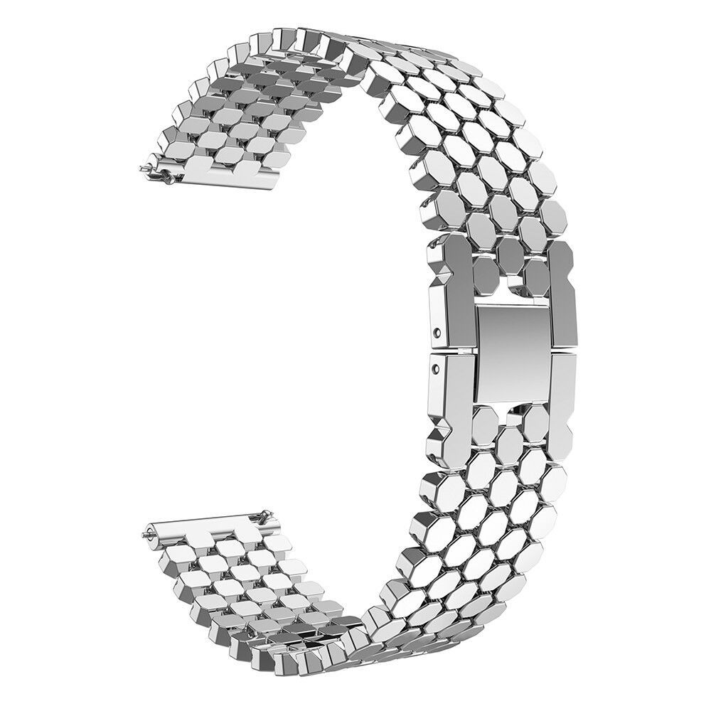 Besta Honey Silver металевий ремінець для годинника 20 мм, сріблястий — фото 3