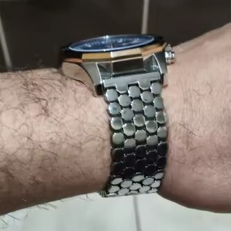 Besta Honey Silver металевий ремінець для годинника 20 мм, сріблястий — фото 5