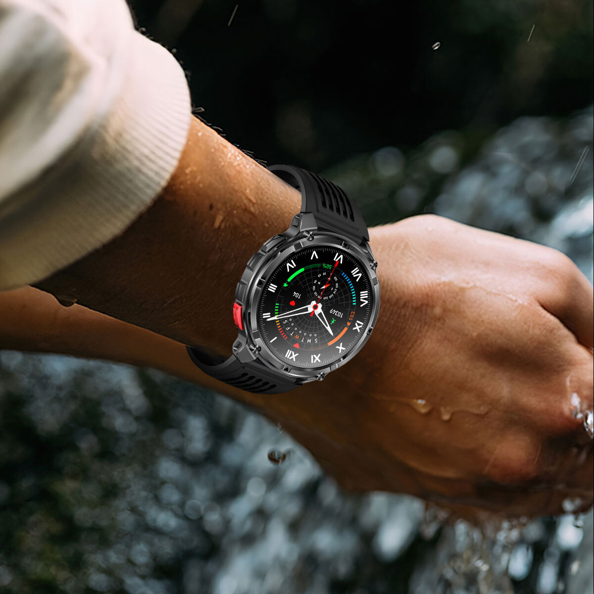 Смарт-годинник UWatch Smart Helicopter 1.7 IPS, Bluetooth-дзвінки, чорний — фото 7