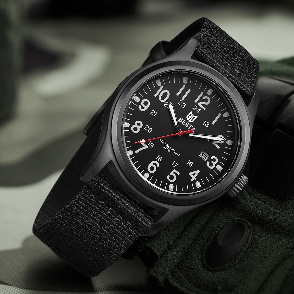 Чоловічий годинник Besta Command Black 2065 з японським кварцовим механізмом Miyota — фото 3