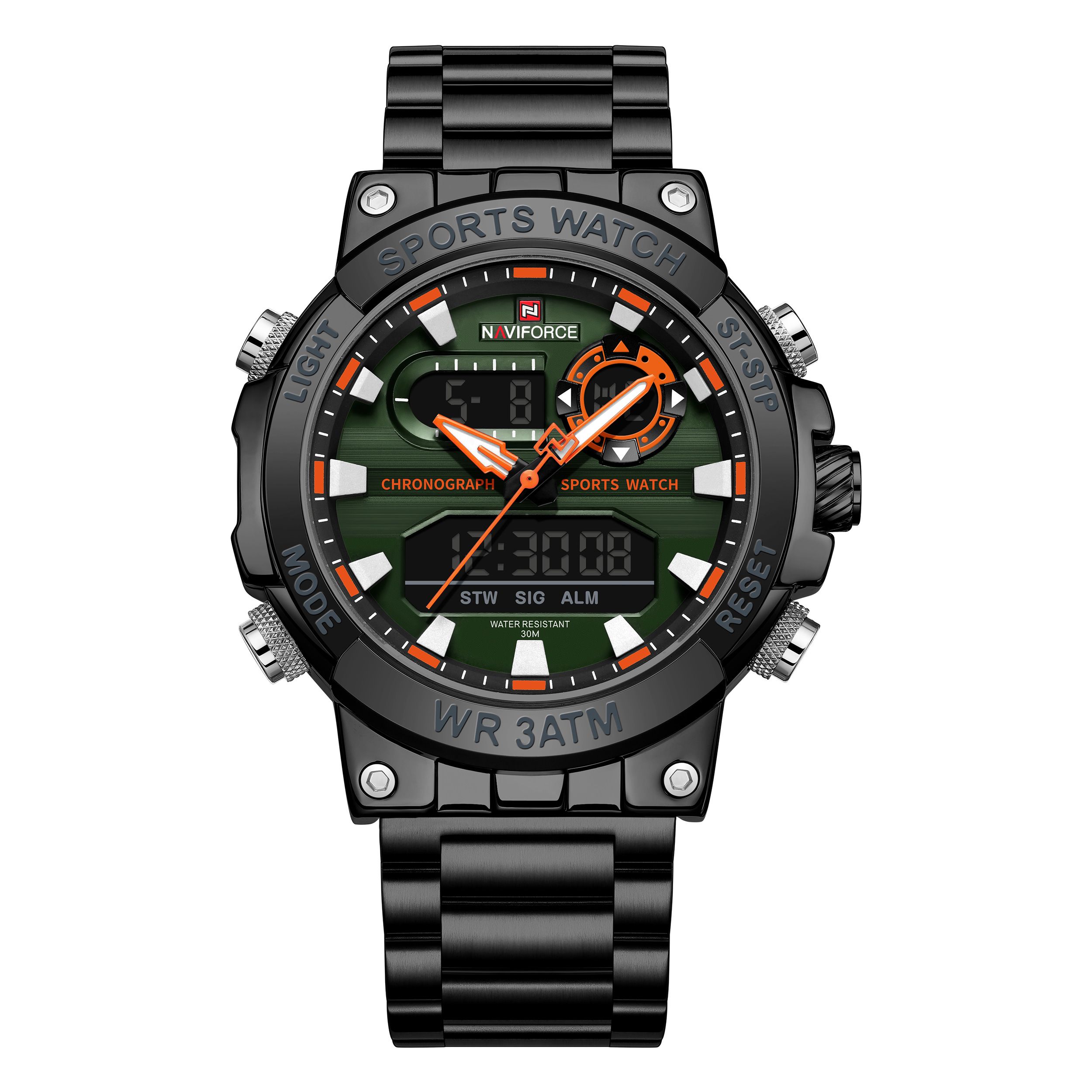Чоловічий годинник Naviforce Brutal 2057 з японським кварцовим механізмом Seiko — фото 2
