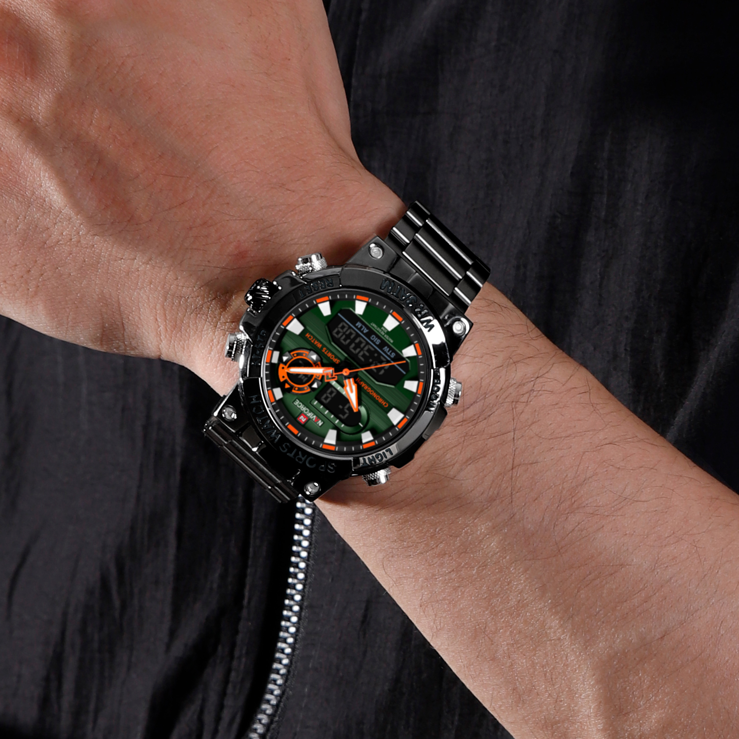 Чоловічий годинник Naviforce Brutal 2057 з японським кварцовим механізмом Seiko — фото 3
