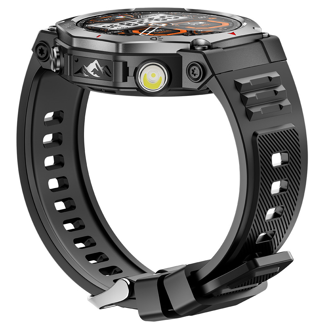 UWatch Smart Expedition Pro 2054 чоловічий смарт-годинник AMOLED, сталь, 5 атм — фото 8