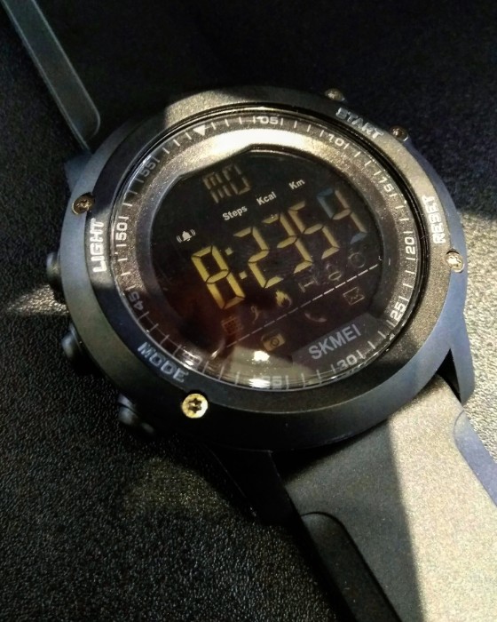 Чоловічий годинник Skmei Dynamic 1321 чорний, 5 атм, фітнес-трекер — фото 7