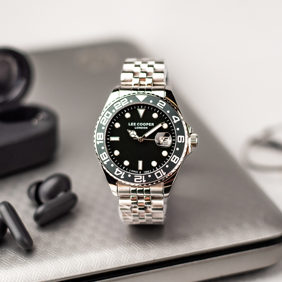 Чоловічий годинник Lee Cooper Daytona Green 42 мм із зеленим циферблатом — фото 6